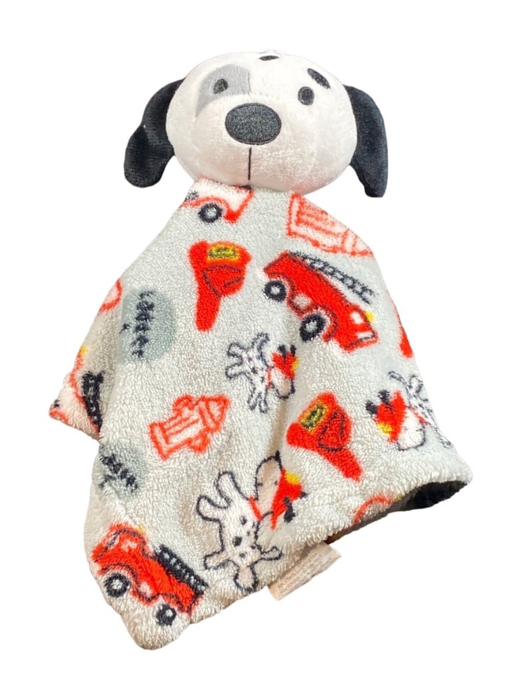 Swiggles Dalmatian Puppy Baby Security Blanket Dog Firetrucks Gray Red